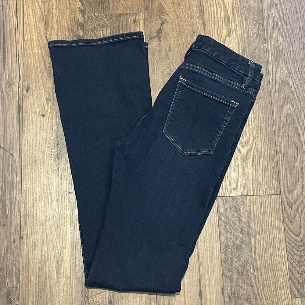 FRAME Le Mini Boot Parkway Dark Wash High Rise Bootcut Jeans Size 27 LMB712